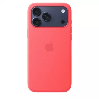 Funda protectora de silicona con MagSafe para Apple iPhone 17 Pro Max — Bright Guava (rojo), compatible con 6,9