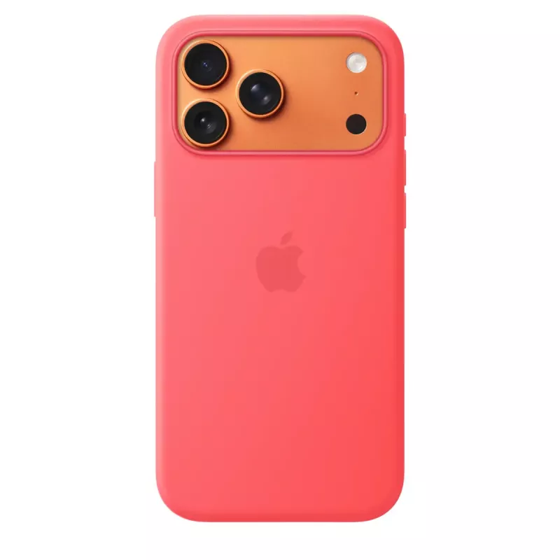 Funda protectora de silicona con MagSafe para Apple iPhone 17 Pro Max — Bright Guava (rojo), compatible con 6,9