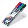 Rotulador permanente Staedtler Lumocolor 313 WP4 Negro Azul Verde Rojo