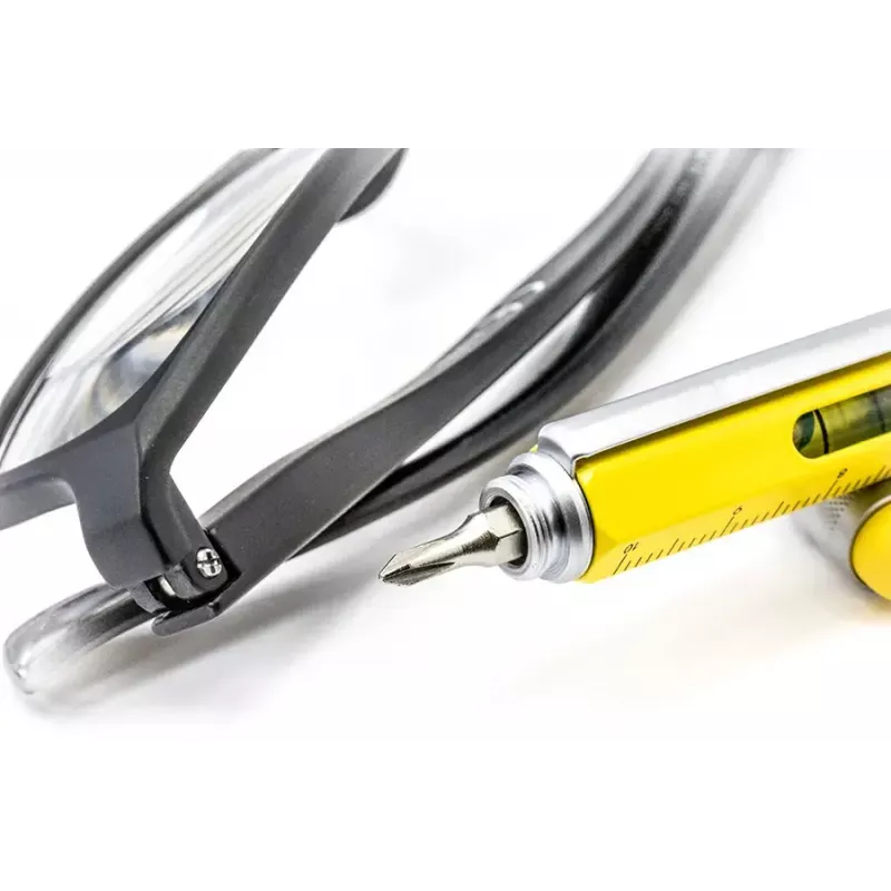 Set de bolígrafos técnicos TROIKA PIP20/YE Plata Amarillo Negro