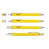 Set de bolígrafos técnicos TROIKA PIP20/YE Plata Amarillo Negro
