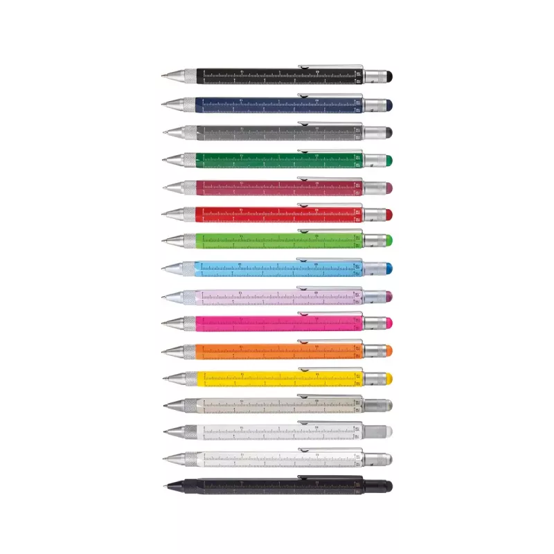 Set de bolígrafos técnicos TROIKA PIP20/YE Plata Amarillo Negro