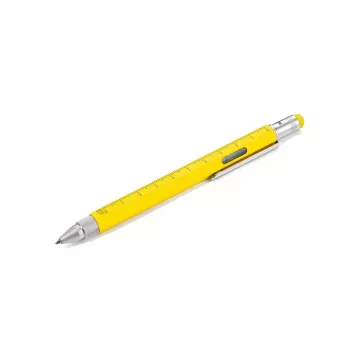 Set de bolígrafos técnicos TROIKA PIP20/YE Plata Amarillo Negro