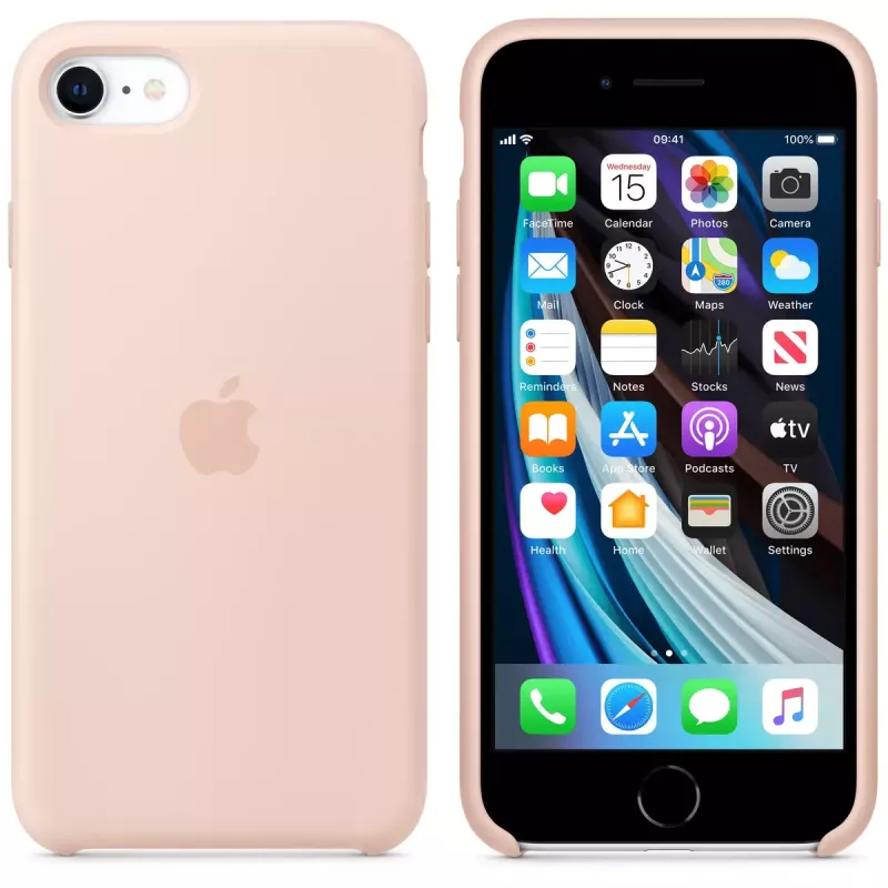 Funda Apple iPhone SE Silicon Case - Pink Sand
