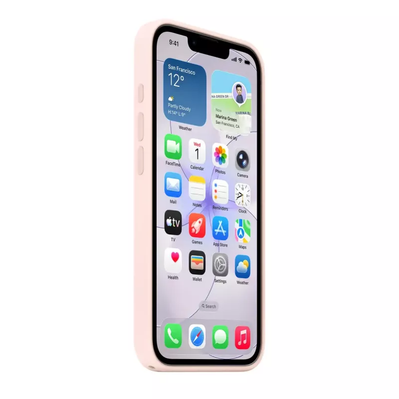 Apple MHWJ4ZM/A funda de silicona con MagSafe para iPhone 17e, 6,1 pulgadas (15,5 cm), Soft Pink