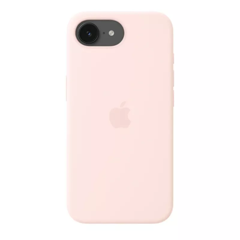 Apple MHWJ4ZM/A funda de silicona con MagSafe para iPhone 17e, 6,1 pulgadas (15,5 cm), Soft Pink