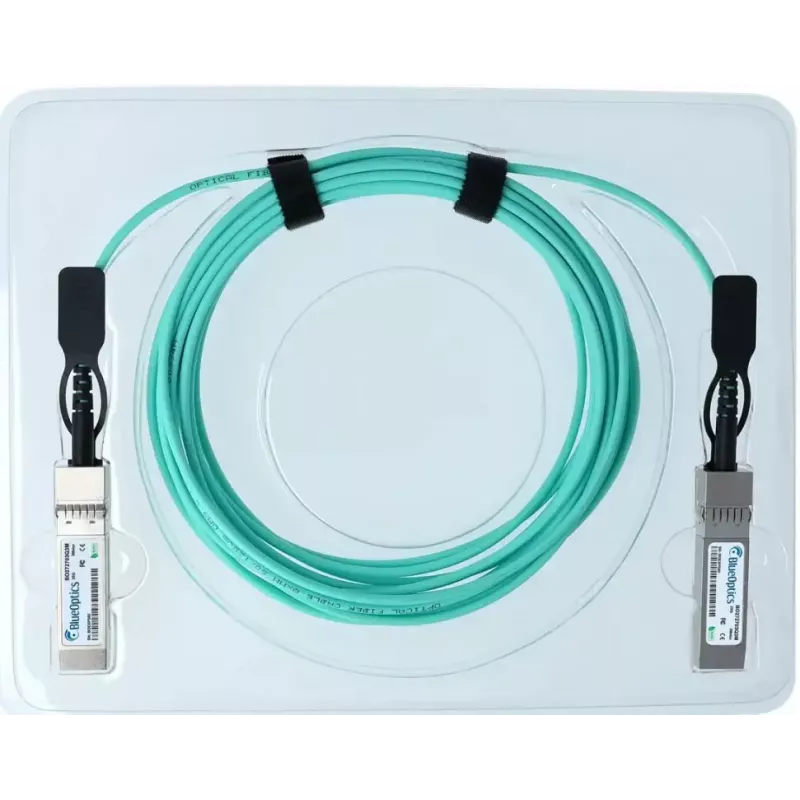 Cable AOC de fibra óptica BlueOptics SFP28-AOC-25M-PT-BO — SFP28 a SFP28, 25 m, color menta