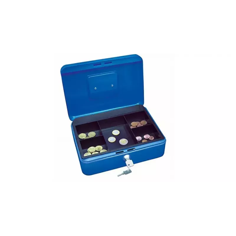 Caja de caudales Wedo 145 303X Acero Azul Cerradura de llave 250x180x90mm