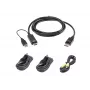 Kit de cables KVM ATEN 1,8 m USB Universal Secure KVM – 1,8 m, teclado/ratón USB, consola DisplayPort, negro
