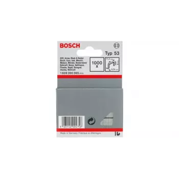 Grapas de alambre fino Bosch Tipo 53 Capacidad 1000 grapas Dimensiones 11,4 x 0,74 x 12 mm