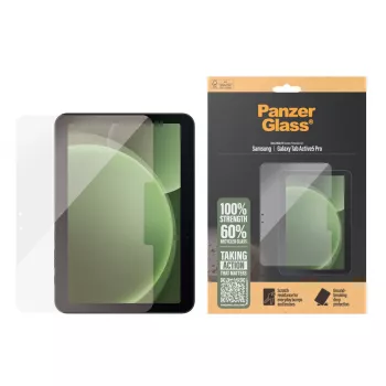 Protector de pantalla PanzerGlass para Samsung Galaxy Tab Active5 Pro — Ultra-Wide Fit, cristal templado/PET, transparente