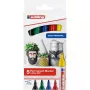 Rotulador permanente Edding 3000 punta redonda colores surtidos 5 unidades