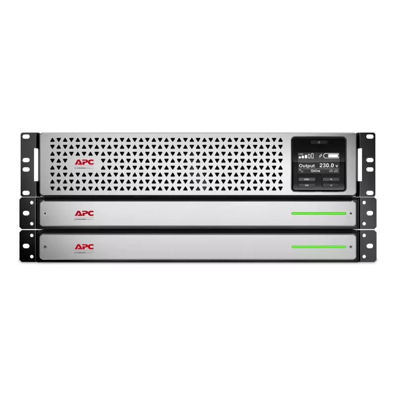 APC Smart-UPS On-Line, 1500VA, Rackmount 2U, 230V, 8x C13 tomas IEC, tarjeta de red, con kit de raíles, usado sin batería externa de iones de litio