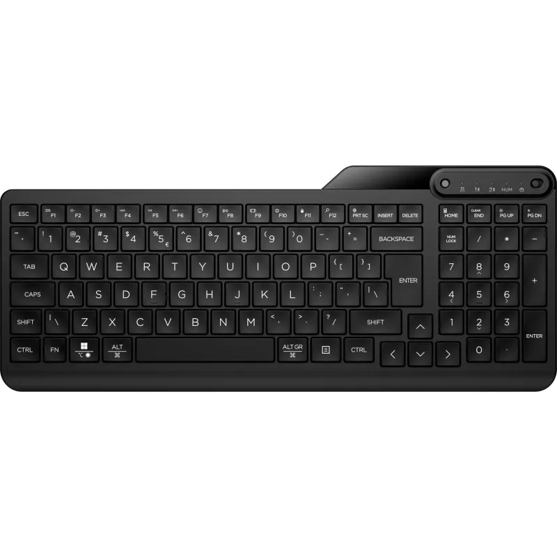 HP 475 Teclado inalámbrico compacto multidispositivo de modo dual, distribución de 2 zonas (7N7B9AA#UUW)