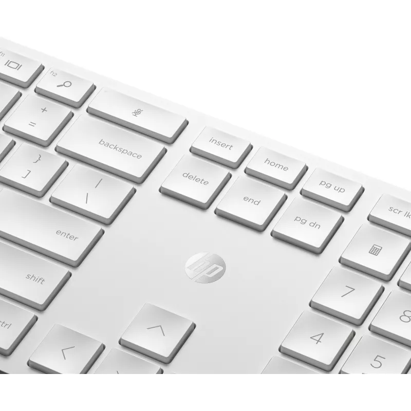 HP 650 Teclado y ratón inalámbricos combo membrana tamaño completo blanco