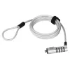 Hama Nano Candado de cable plateado 1,8 m