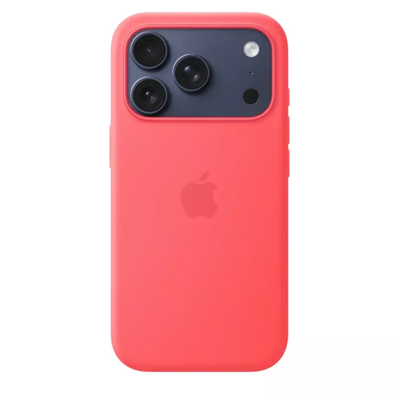 Funda de silicona con MagSafe para Apple iPhone 17 Pro — Bright Guava (rojo) — funda, compatible con 16 cm (6,3