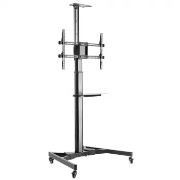 Techly ICA-TR46 Soporte/carrito multimedia negro pantalla plana