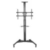 Techly ICA-TR46 Soporte/carrito multimedia negro pantalla plana
