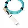 Cable de fibra óptica InfiniBand AOC QSFP56 a QSFP56 BlueOptics BO070703W5M-BO 5 m cian