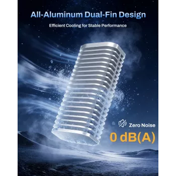 TerraMaster D1 SSD Pro carcasa para SSD de aluminio M.2
