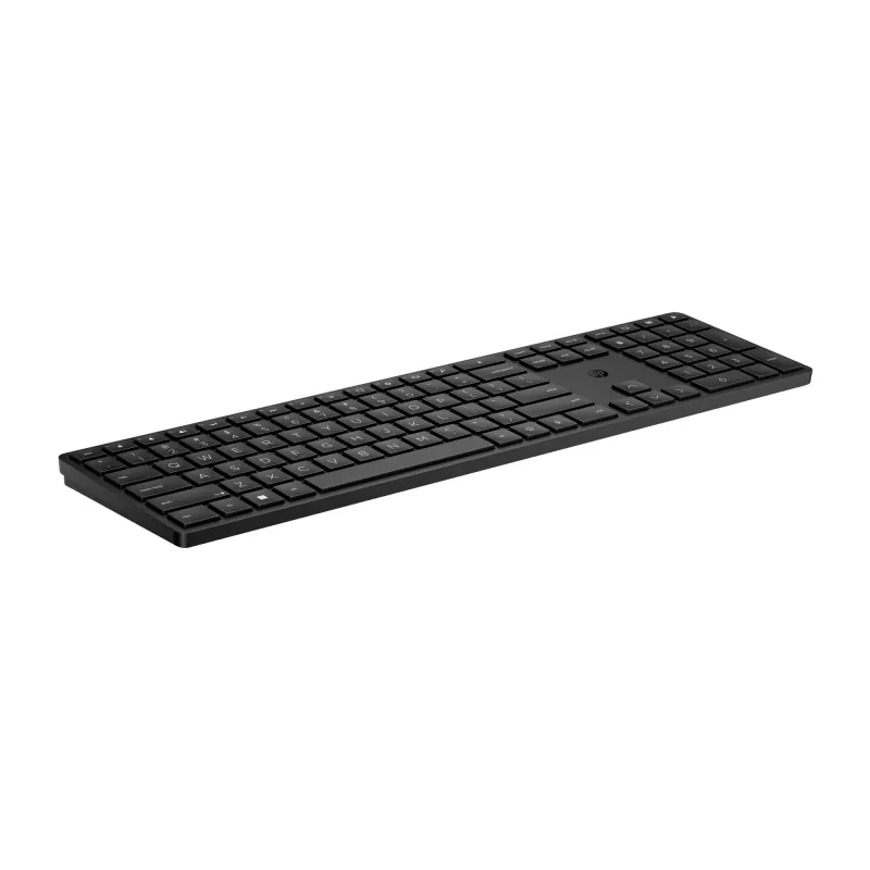 Teclado inalámbrico programable HP 455, tamaño completo (100 %), inalámbrico, RF Wireless, membrana, negro