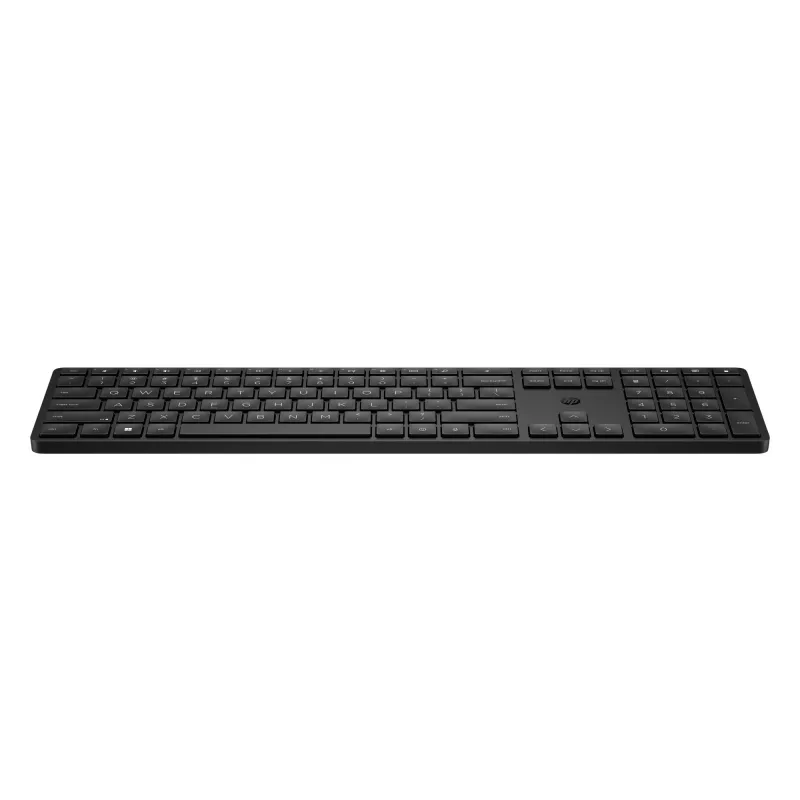 Teclado inalámbrico programable HP 455, tamaño completo (100 %), inalámbrico, RF Wireless, membrana, negro