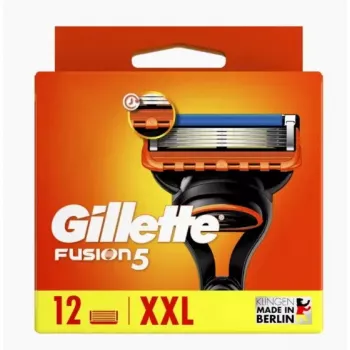 Cuchillas de afeitar Gillette Fusion5 12 unidades acero inoxidable hombre