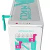 Caja para PC ASUS A23 Hatsune Miku Edition — micro-ATX / Mini-ITX, compatible con ventiladores de 120/140 mm, unidades de 2,5 y 3,5 pulgadas, turquesa/blanco