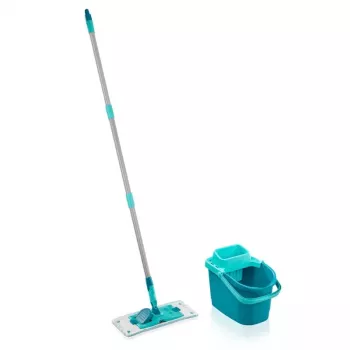 Set de limpieza de suelos Leifheit PowerClean M 1055510 con paño de microfibra y mango ajustable