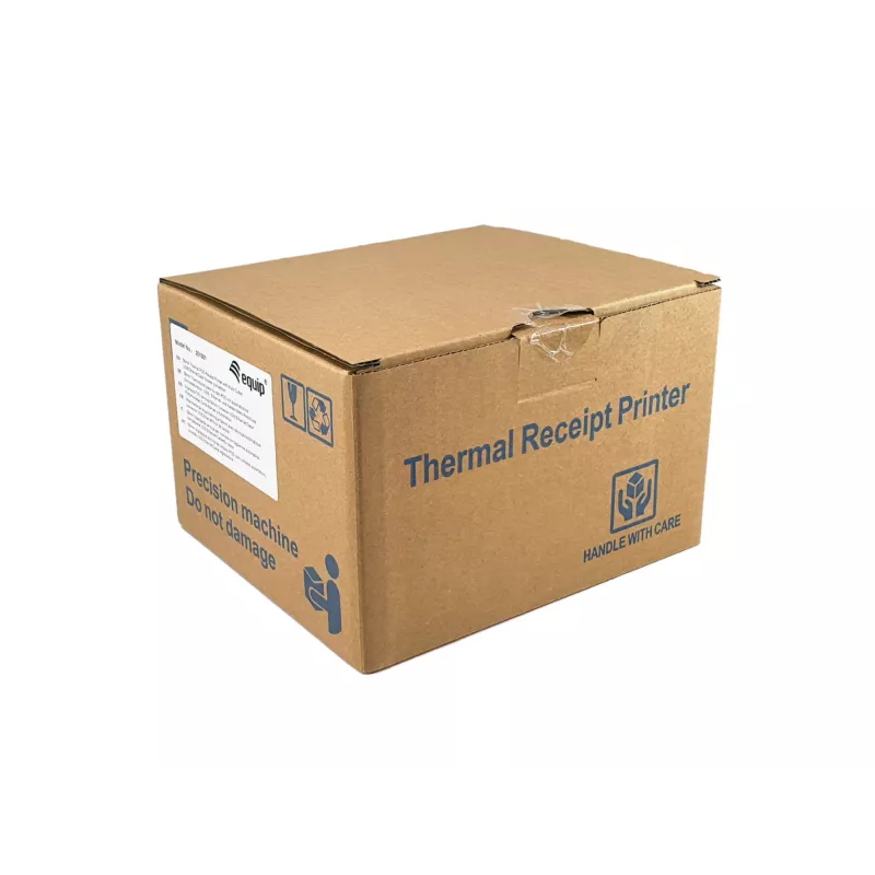 Impresora térmica de recibos Equip 58mm con cortador automático, USB/Ethernet/conexión de cajón portamonedas