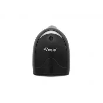 Lector de códigos de barras de mano Equip 1D Láser USB cableado Negro ABS