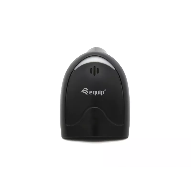 Lector de códigos de barras de mano Equip 1D Láser USB cableado Negro ABS