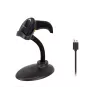 Lector de códigos de barras de mano Equip 1D Láser USB cableado Negro ABS