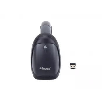 Lector de códigos de barras Equip Wireless 1D Láser, con soporte