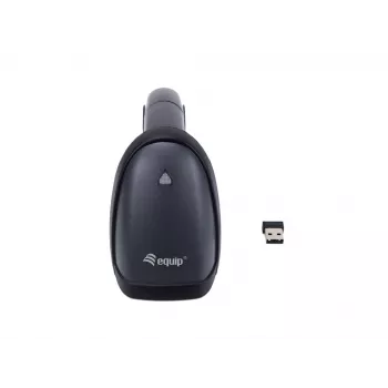 Lector de códigos de barras de mano Equip inalámbrico 2D con soporte