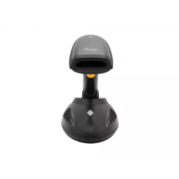 Lector de códigos de barras de mano Equip inalámbrico 2D de gran alcance con soporte