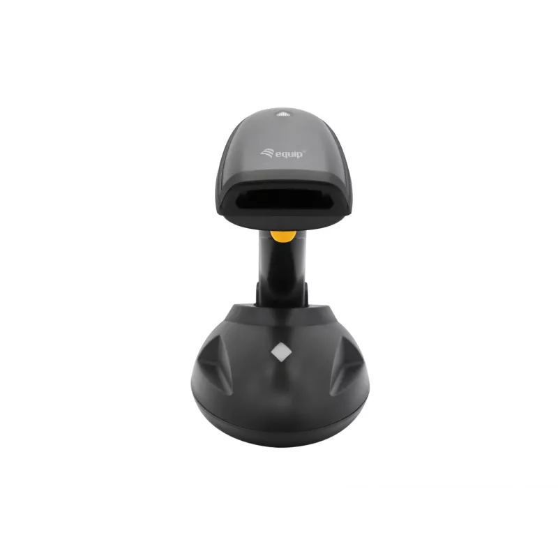 Lector de códigos de barras de mano Equip inalámbrico 2D de gran alcance con soporte