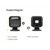 Lector de códigos de barras de sobremesa Equip USB 2D omnidireccional 1MP, lector de códigos de barras fijo