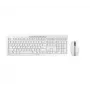 CHERRY Stream Desktop Teclado ratón incluido Oficina RF Wireless QWERTY US English Gris