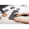 CHERRY KW 9100 delgado Teclado Universal RF Wireless + Bluetooth Negro