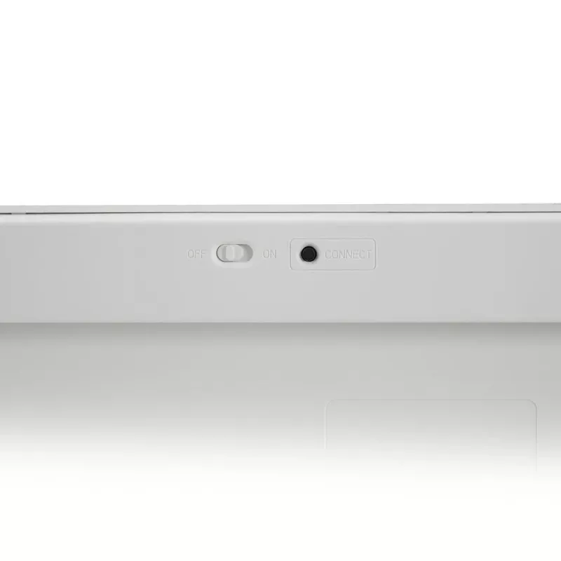 Teclado Bluetooth portátil ACT con distribución Azerty/BE, inalámbrico, blanco, 75%