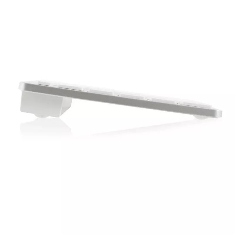 Teclado Bluetooth portátil ACT con distribución Azerty/BE, inalámbrico, blanco, 75%