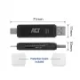 Lector de tarjetas ACT USB-C/USB-A 3.0 negro