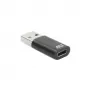 Adaptador de conector macho USB-A a conector hembra USB-C ACT AC7376 negro