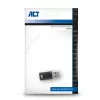 Adaptador de conector macho USB-A a conector hembra USB-C ACT AC7376 negro