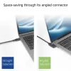 Cable ACT USB 3.0 10Gbps 60W de USB Type-C (recto) a USB Type-C (acodado izquierda/derecha), 0,5 metros