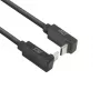 Cable ACT USB 3.0 10Gbps 60W de USB Type-C (acodado arriba/abajo) a USB Type-C (acodado arriba/abajo), 1 metro