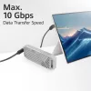 Cable ACT USB 3.0 10Gbps 60W de USB Type-C (acodado arriba/abajo) a USB Type-C (acodado arriba/abajo), 2 metros