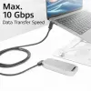 Cable ACT USB 3.0 10Gbps 60W de USB Type-C (acodado izquierda/derecha) a USB Type-C (acodado arriba/abajo), 2 metros